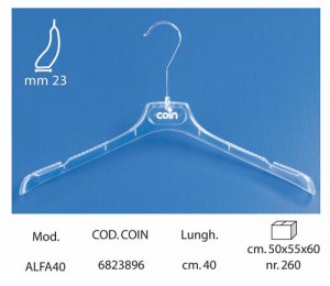 Linea Coin appendini per intimo trasparente ALFA40