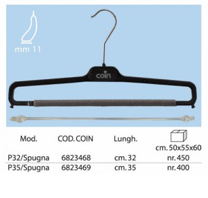 Coin striped black hanger range MOD. P-S