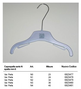 Oviesse hangers range mod.N