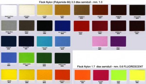 Velours totale en différentes couleurs