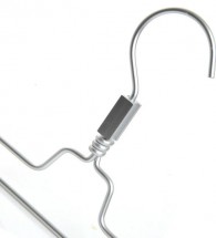 Aluminium metal and rubberised hangers